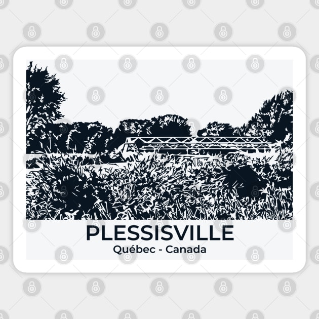Plessisville - Québec Magnet by Lakeric